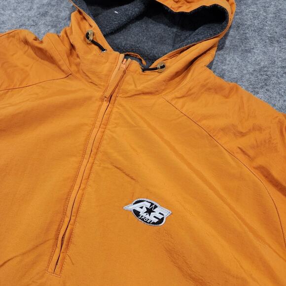 VTG American Eagle AE Performance Mens L Large Fleece Lined Anorak Windbreaker - Picture 4 of 16